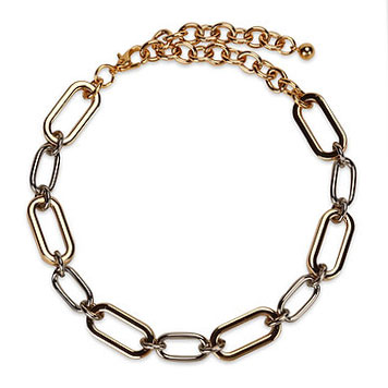 Choker Silver Gold