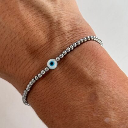 Pulseira Good Vibes Prateada