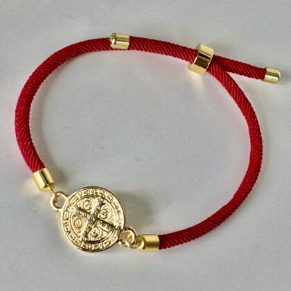 Pulseira da Proteção - Medalha da Cruz Sagrada de São Bento