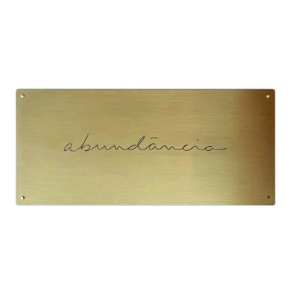 Placa Abundância