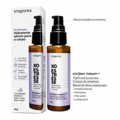 Hidratante sérum para o corpo - Xô Estresse